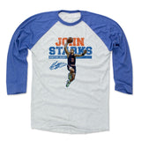 Mens Baseball T-Shirt Royal / Ash