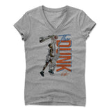 Womens Women's V-Neck Athletic Gray